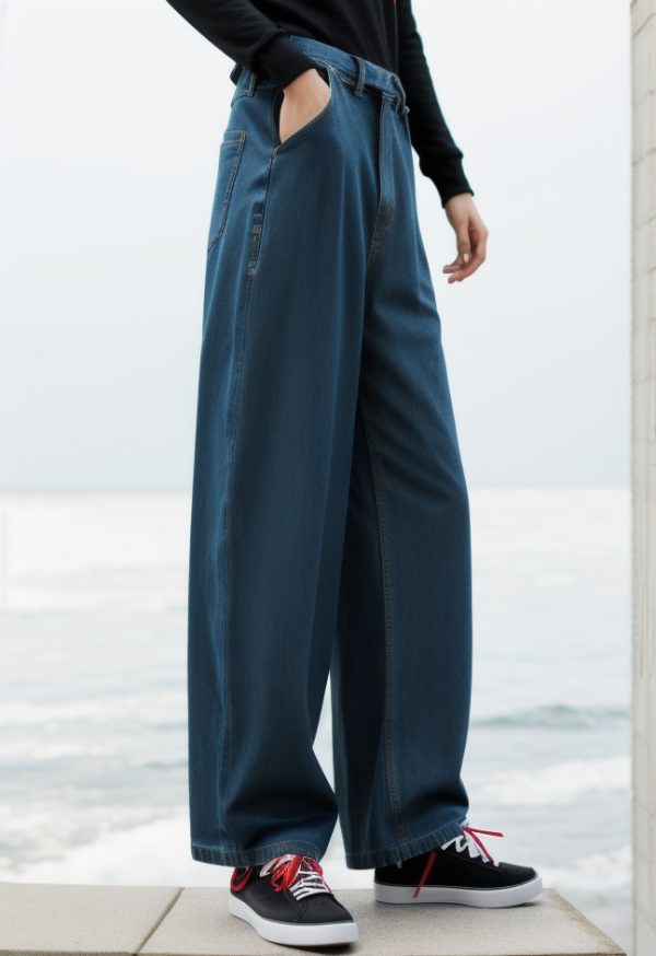 Dark Wash Vintage Baggy Boyfriend Jeans