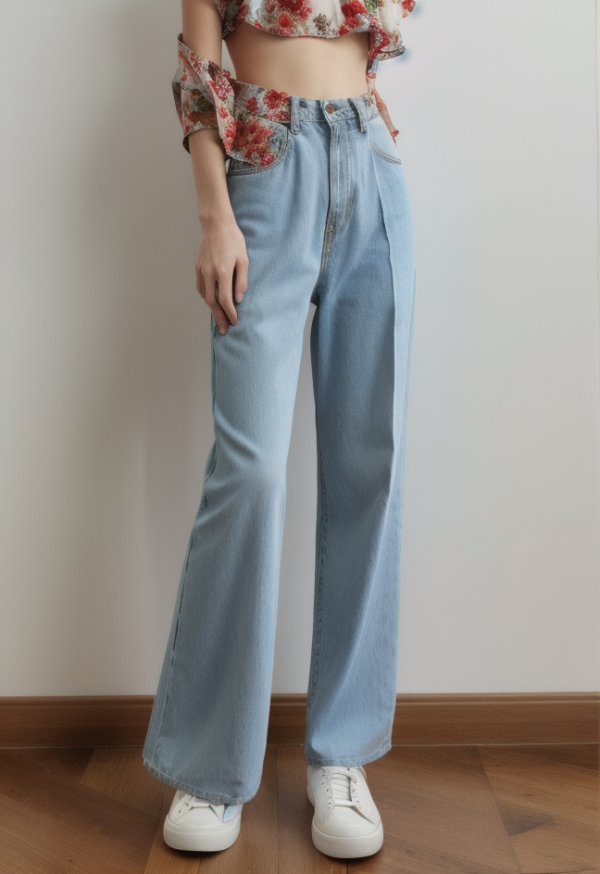 Floral High Rise Boyfriend Jeans