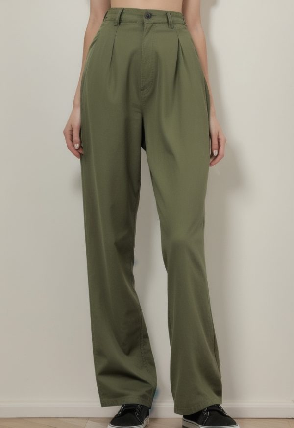 Low Waist Pocket Straight-Fit Cargo Pants